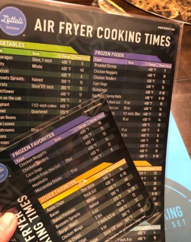 Air Fryer Cooking Time Chart Magnetic Cheat Sheet Set photo review