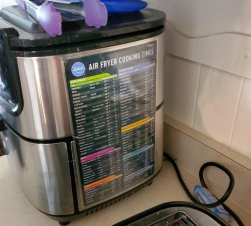 Air Fryer Cooking Time Chart Magnetic Cheat Sheet Set photo review