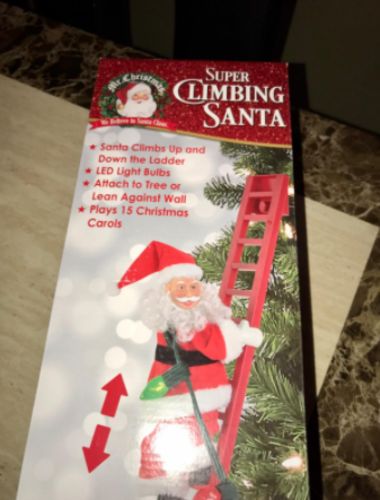 Climbing Santa photo review