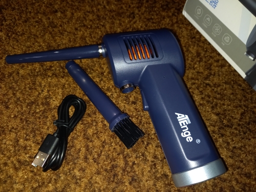 Cordless Rechargeable Air Duster For Computer Cleaning photo review