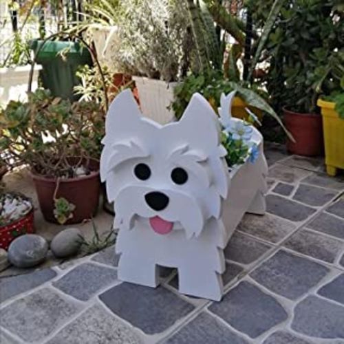 Cute Hand-Made Dog-Shaped Flower Pots Planter photo review