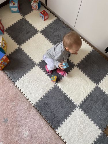 Interlocking Velvety Plush Baby Play Mat photo review