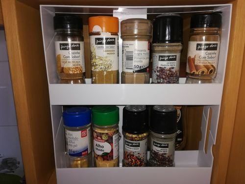 Multi-Function Rotating Storage Rack Kitchen Spice Organiser photo review