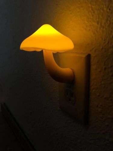 Mushroom Led Night Lamp Wall Socket photo review