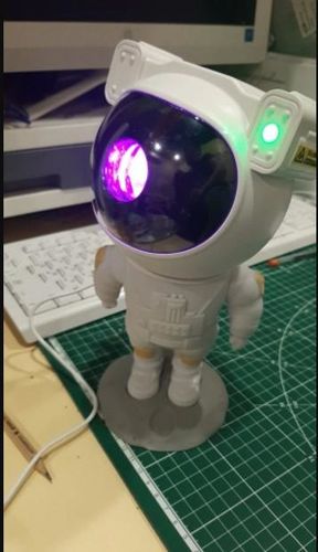 Spaceman Starry Sky Projection Lamp Astronaut Led Light Live Broadcast Background photo review
