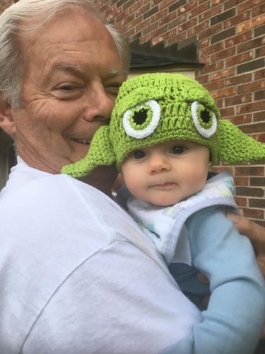 Yoda Style Newborn Infant Baby Photography Prop Crochet Knit Costume photo review